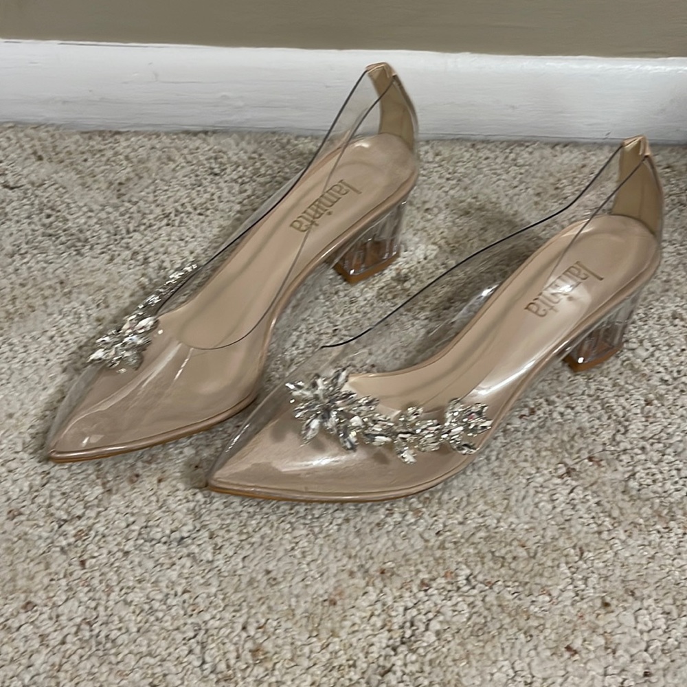 Clear “Cinderella” dress shoes